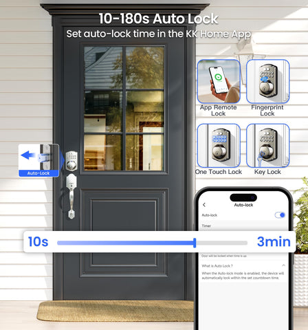 Veise VE012W zinc alloy body ensures durability for front-door security