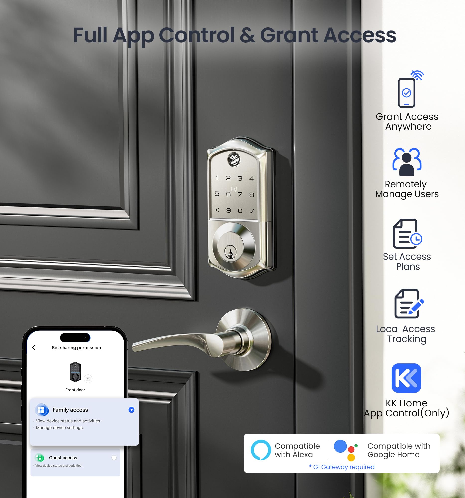 Veise VE017 app control interface on a phone for remote access