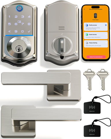 Veise VE017-B fingerprint front door for secure keyless entry at home