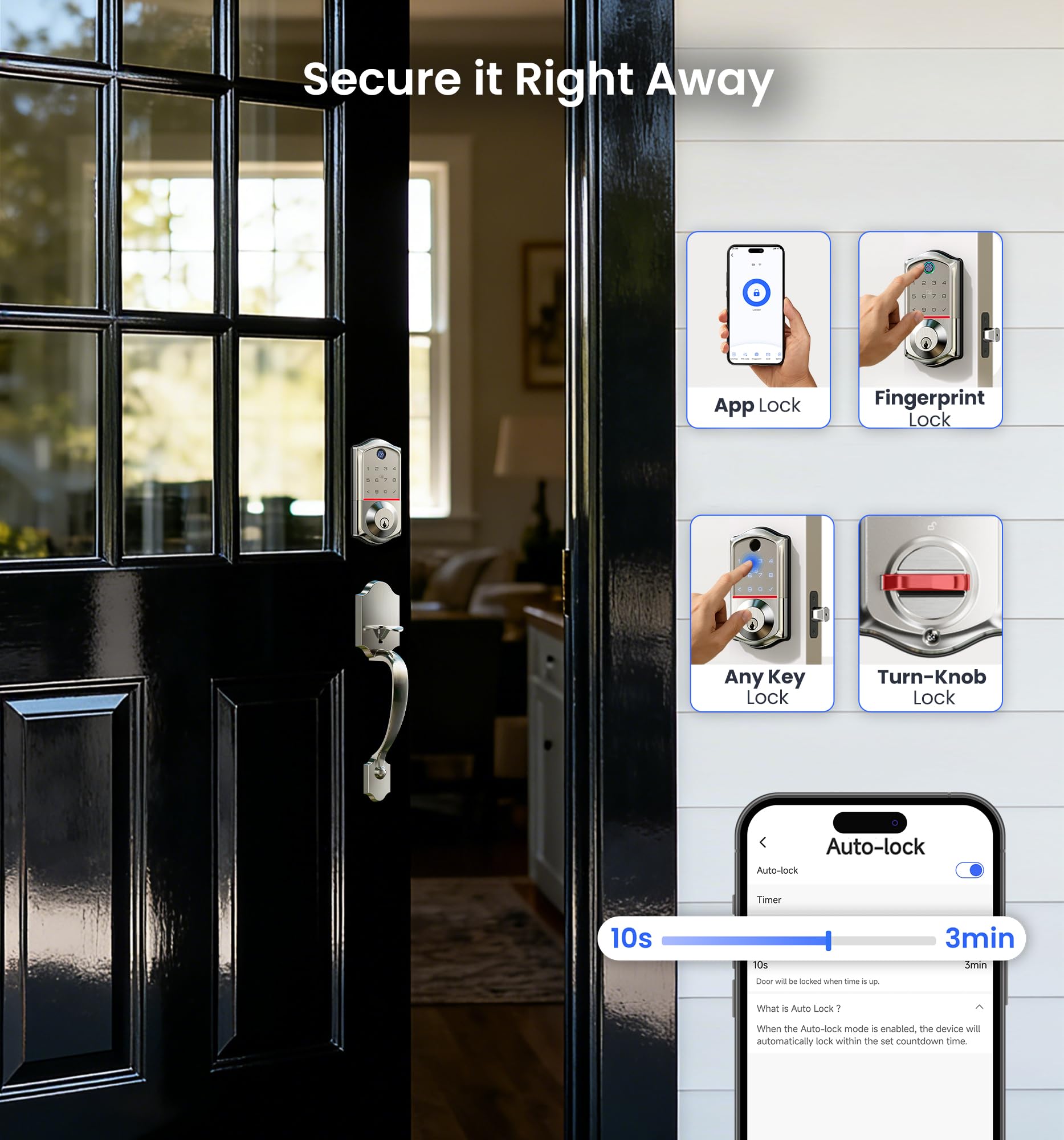 Veise VE017-H emergency power port for backup unlocking