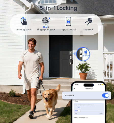 Veise VE017 on-device fingerprint recognition in action