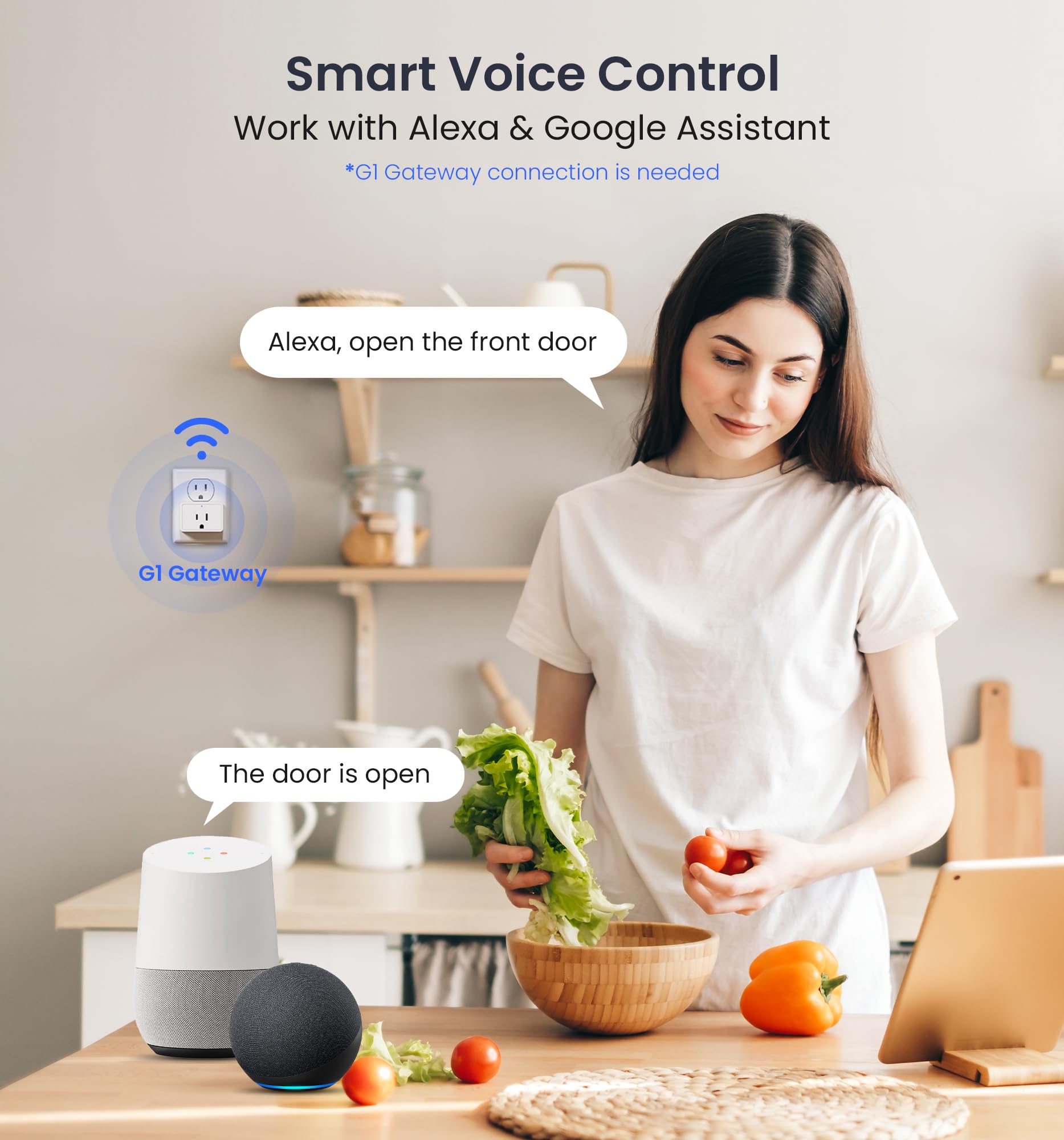 Veise VE017 silent away mode for quiet, controlled access