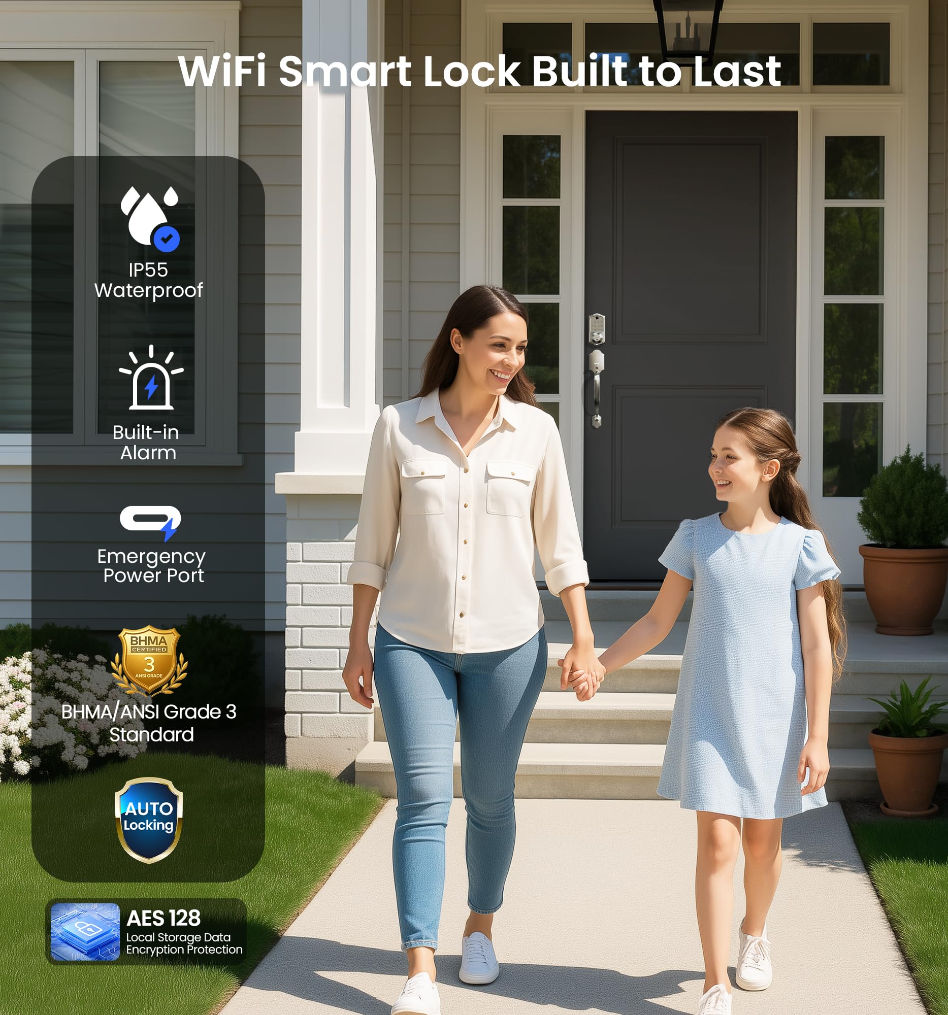 Veise VE017G-H auto lock timer configuration for secure entry