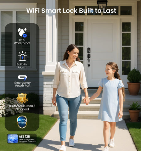 Veise VE017G-H app control shows remote lock/unlock from anywhere.
