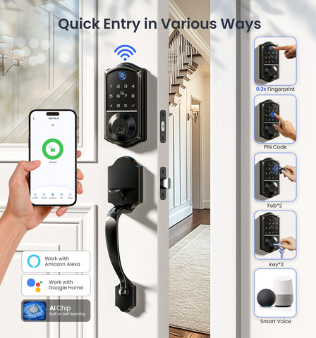 Veise VE017G-H handle detail highlights sturdy lock hardware and ergonomic grip.