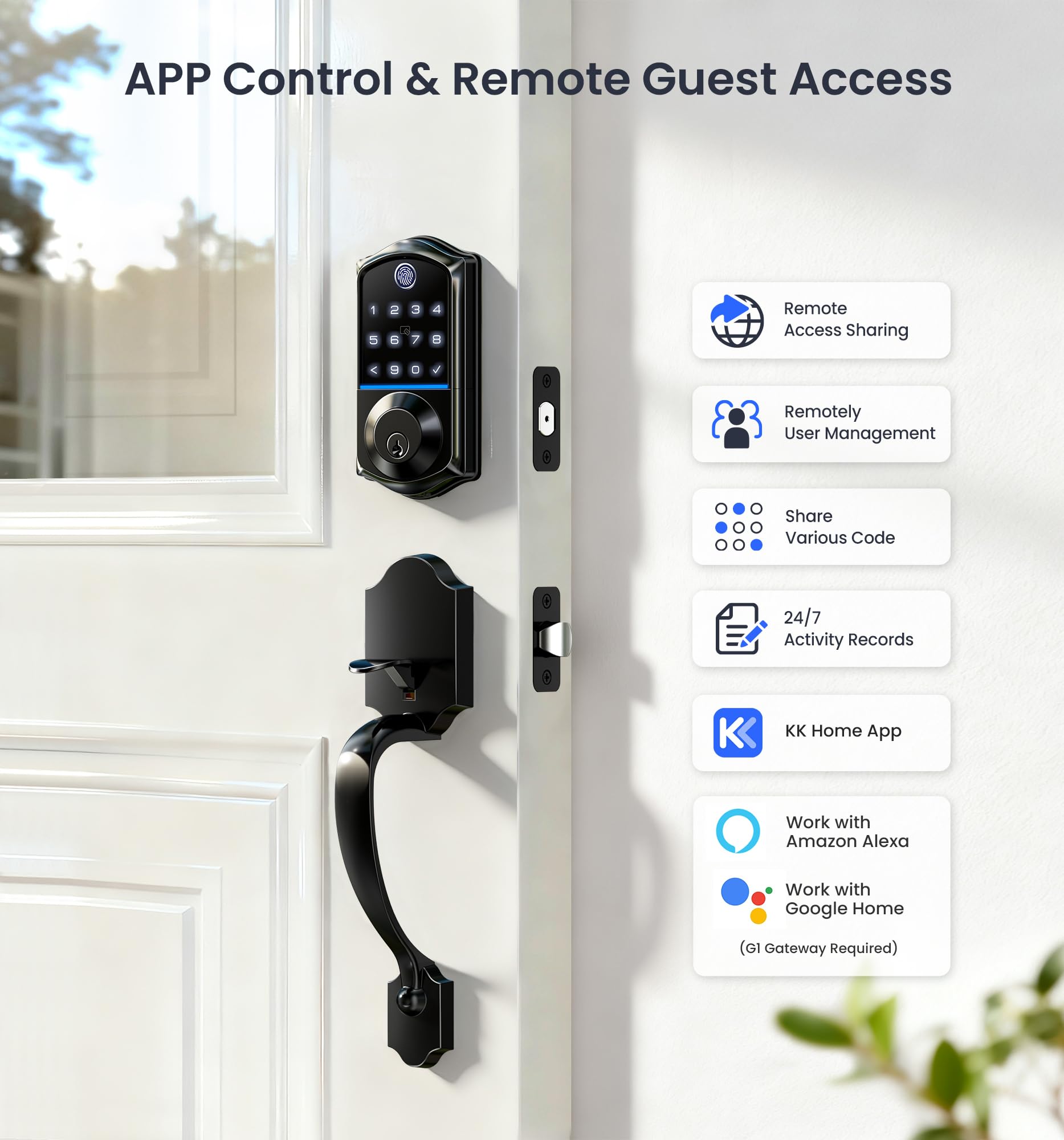 Veise VE017-H touchscreen keypad offering convenient keyless entry