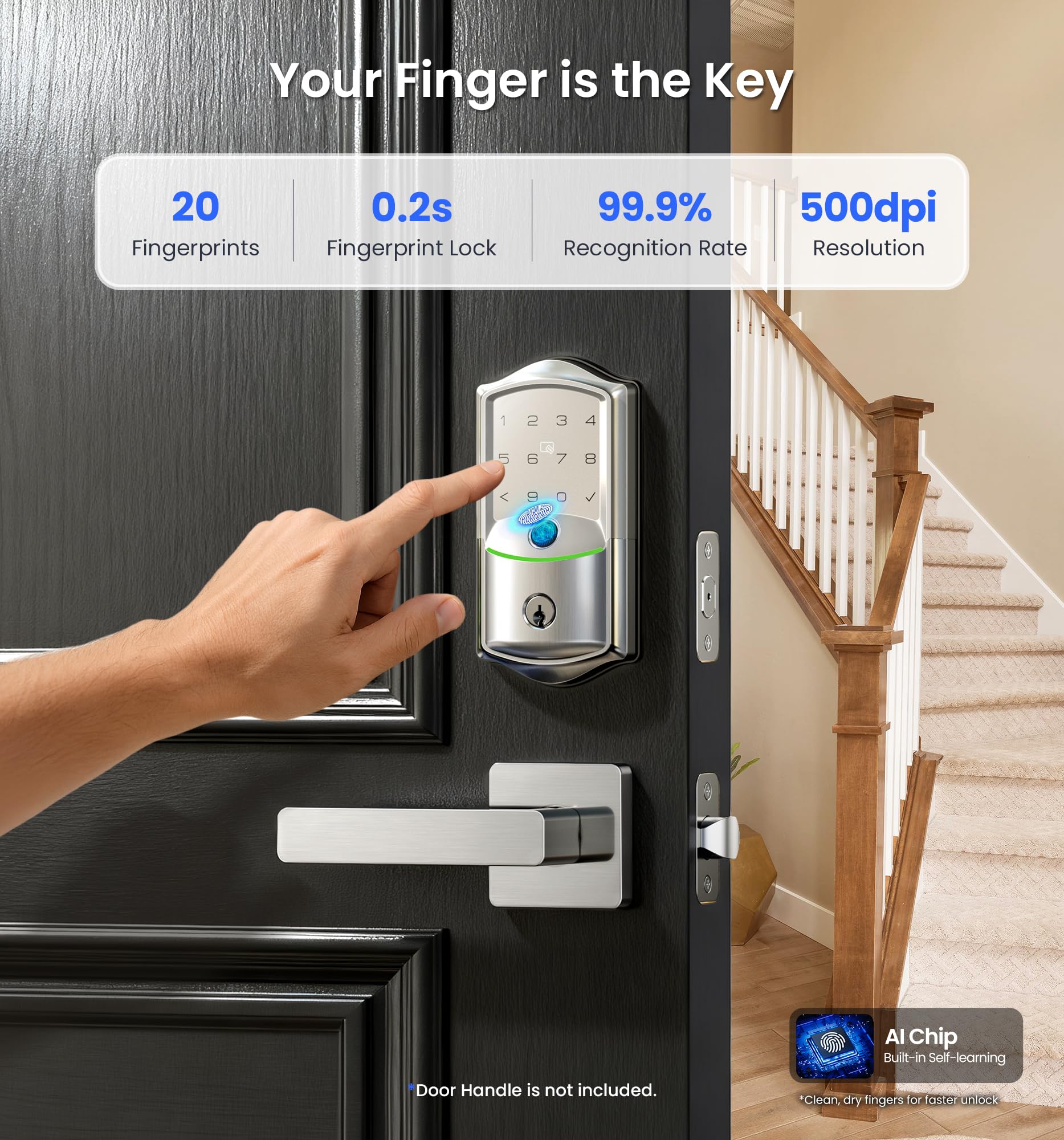 Veise VE027 app remote management keeps you informed about lock status from anywhere