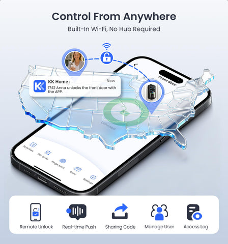 Veise VE027-K fingerprint unlock in 0.2 seconds for quick entry
