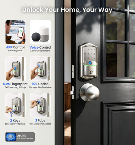 Veise VE027-K two-knob entry handle set for secure entry.