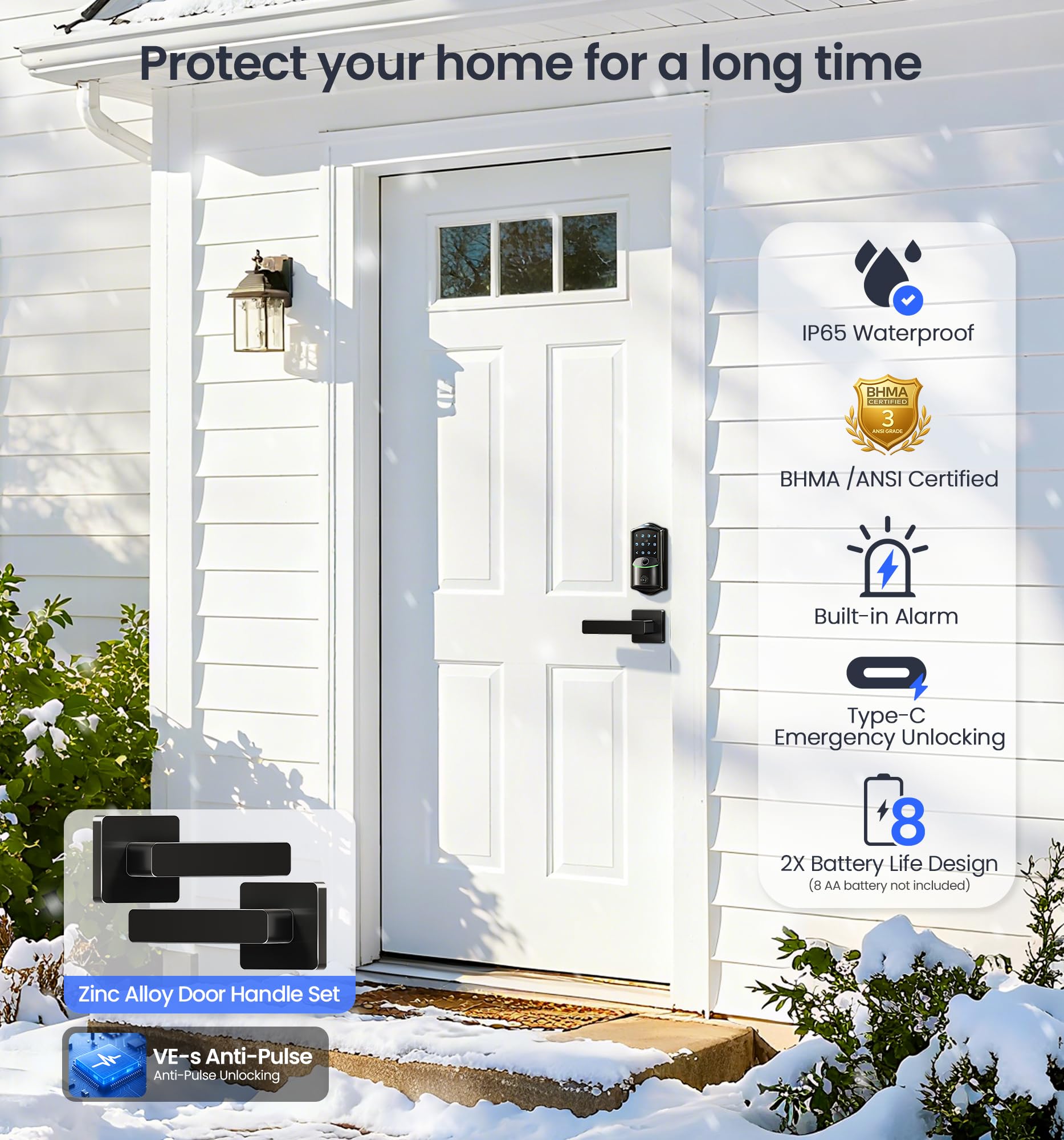 Veise VE027-L touchscreen keypad for convenient code entry