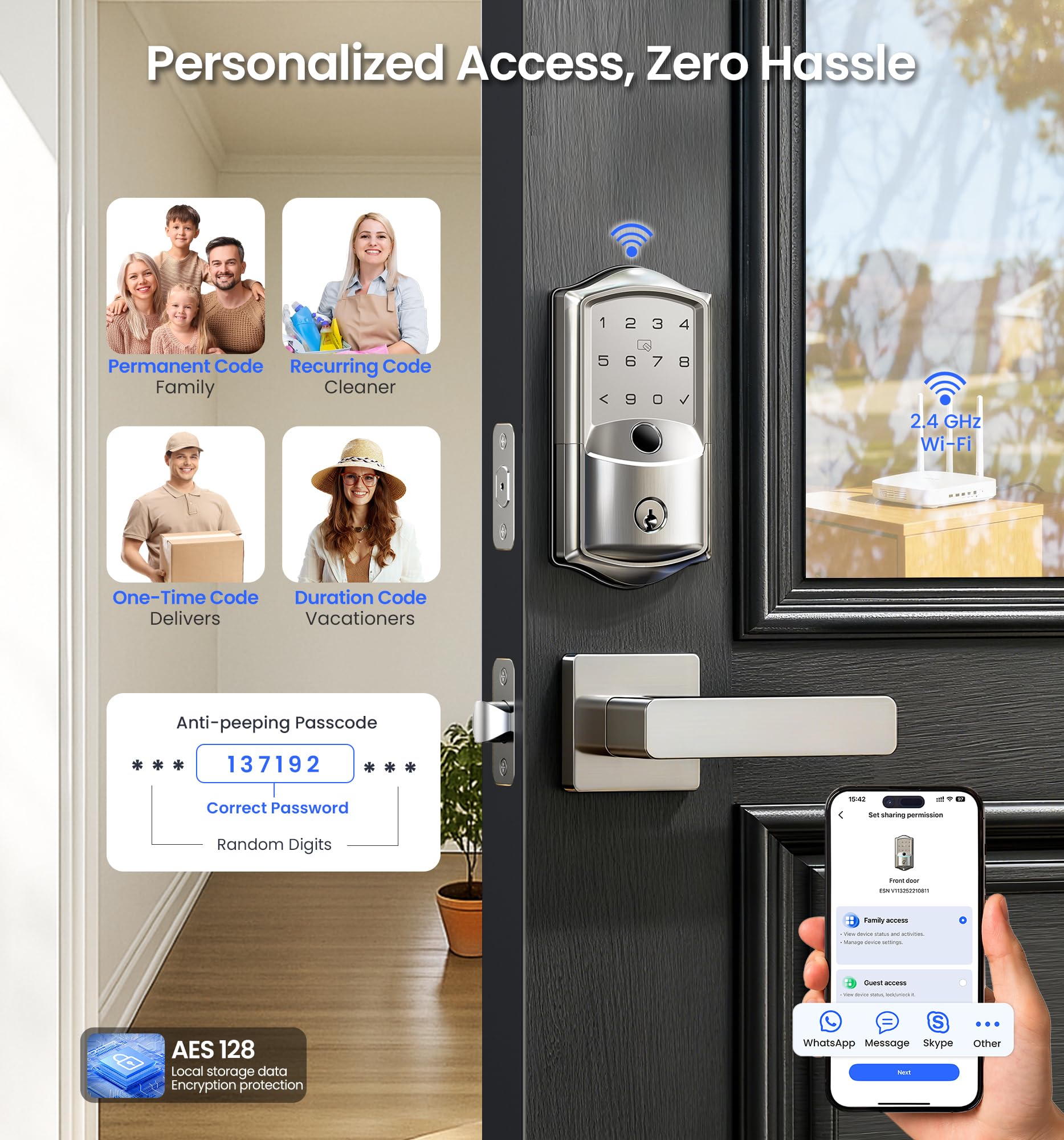 Veise VE027-L built-in WiFi enables remote control from the app