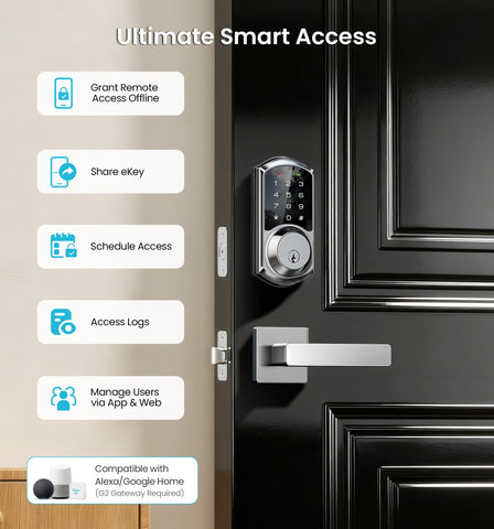 Veise VE06-L anti-peeping code entry enhances privacy.