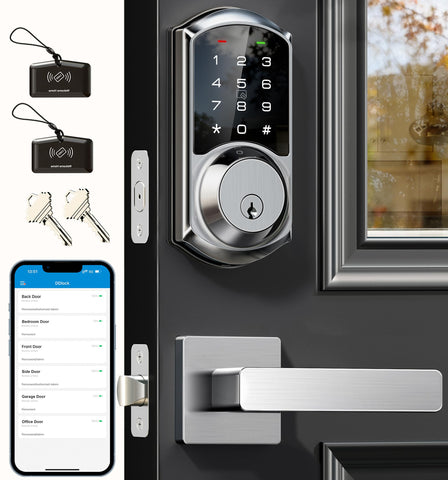 Veise VE06-L front door lock lever assembly for secure entry.