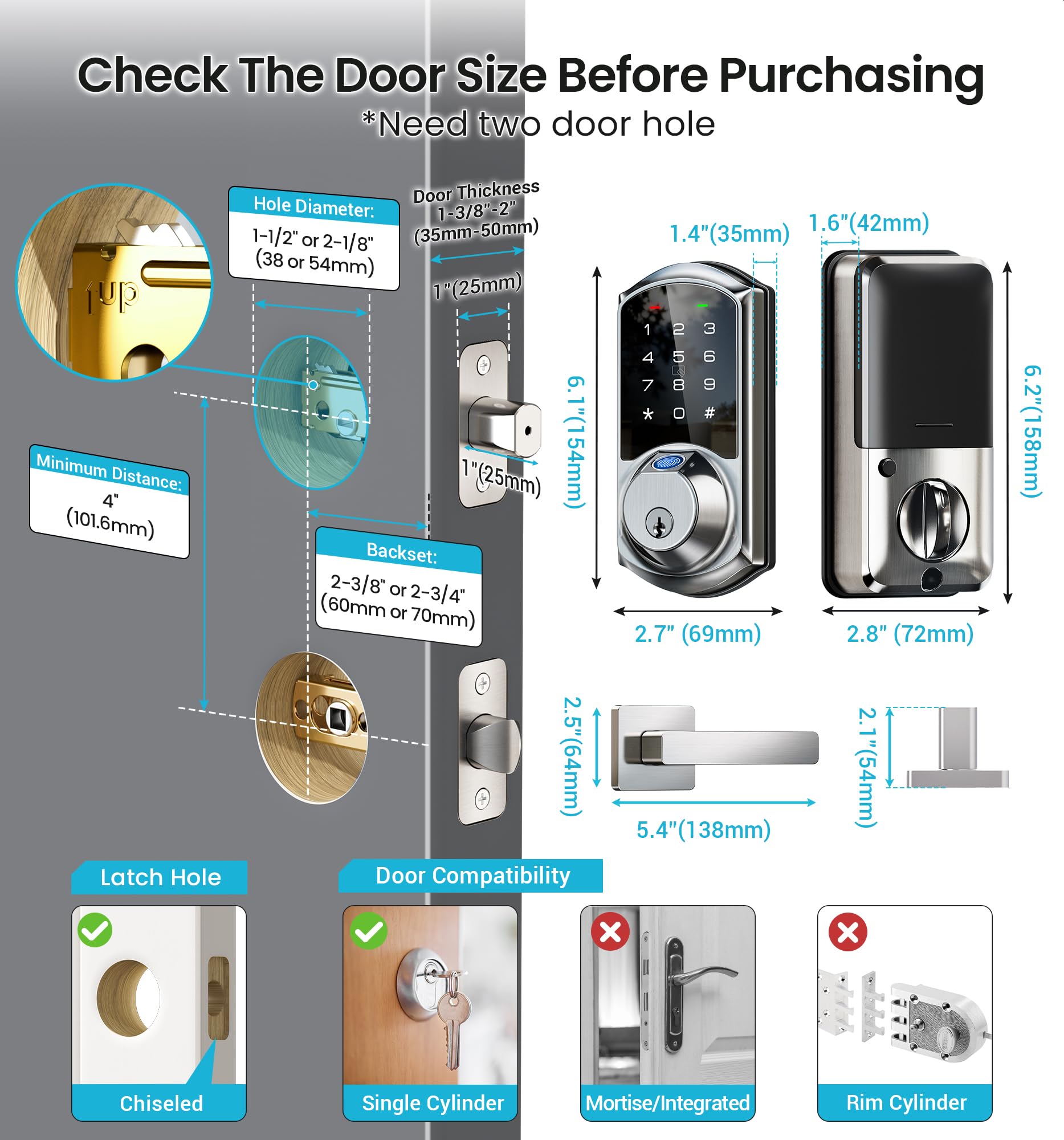 Veise VE07-L anti-peep password entry protects codes effectively.