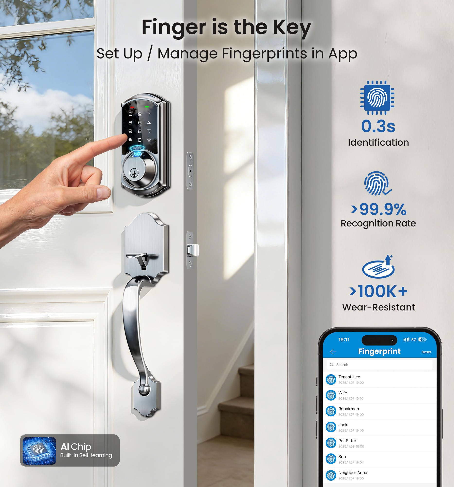 Veise VE07-H keypad for secure, keyless entry and quick access