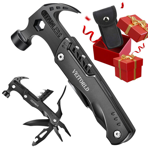 Veitorld 14-in-1 multitool hammer ready for quick fixes on the go.
