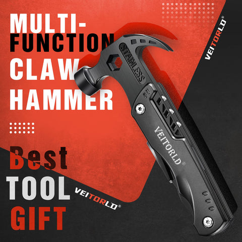 Veitorld compact survival tool with belt pouch for easy carry.