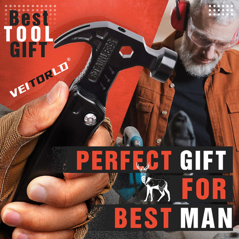 Veitorld ready-to-gift survival tool set for outdoor enthusiasts.