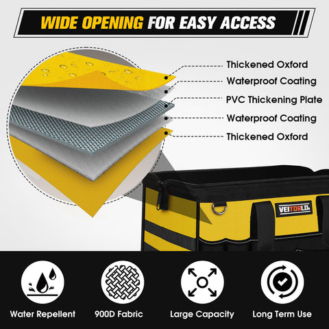 Veitorld non-slip base adds stability on slippery workshop floors.