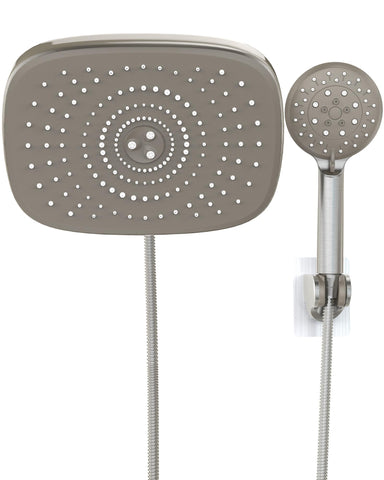 Veken 10-inch rain shower head with handheld for full-body coverage and spa-like comfort.
