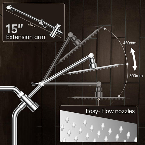 Veken 60-inch hose extends reach for bath and shower