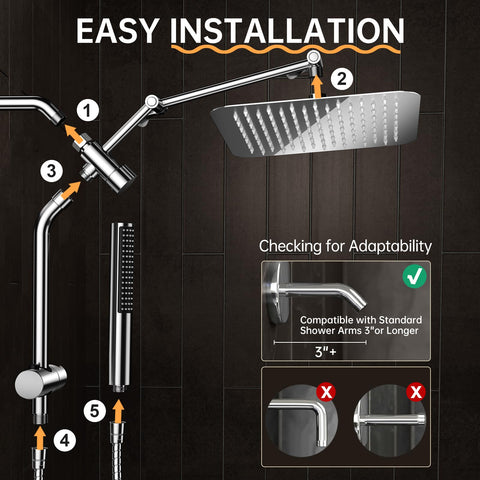 Veken chrome finish adds modern style and durability