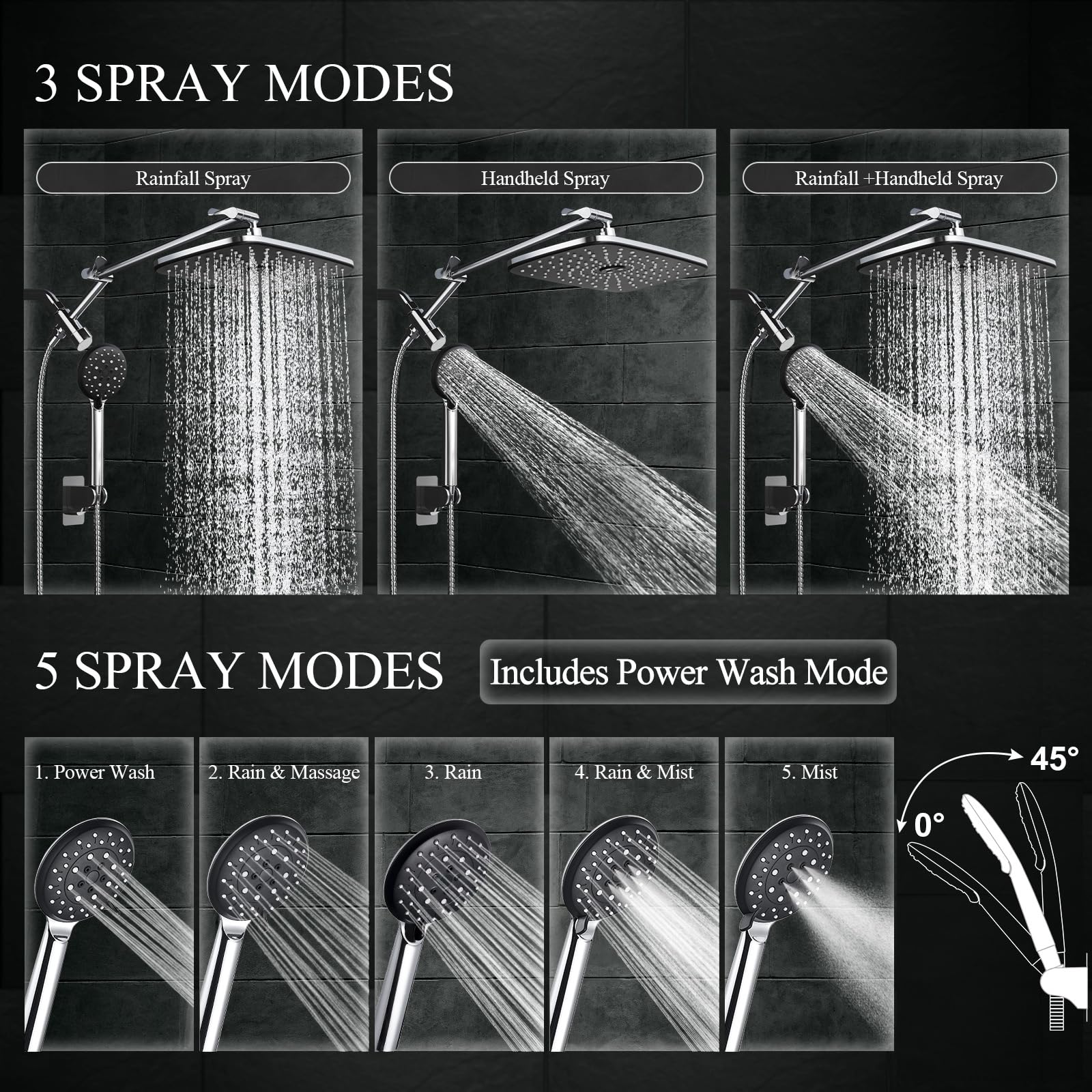 Veken detachable dual shower offers flexible, targeted rinsing and cleaning