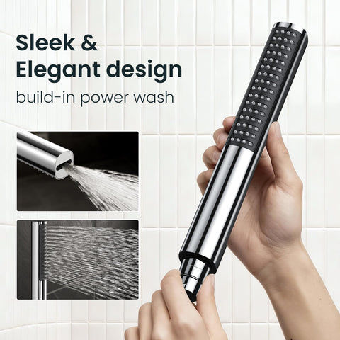 Veken dual adjustable showerhead with versatile spray options