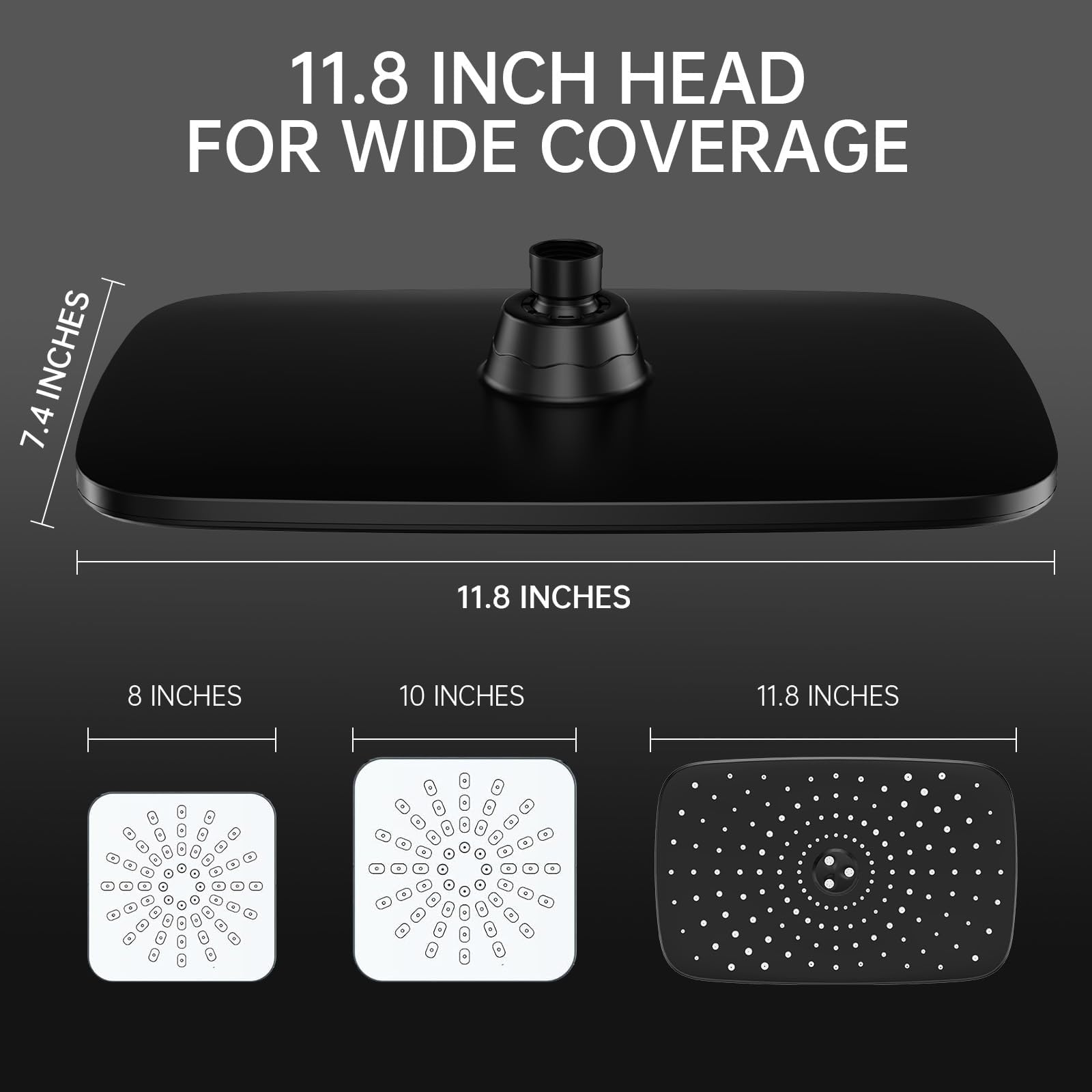 Veken dual shower head system offers overhead flow plus flexible handheld control