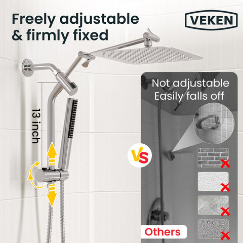 Veken handheld shower head with hose offering flexible cleaning and reach
