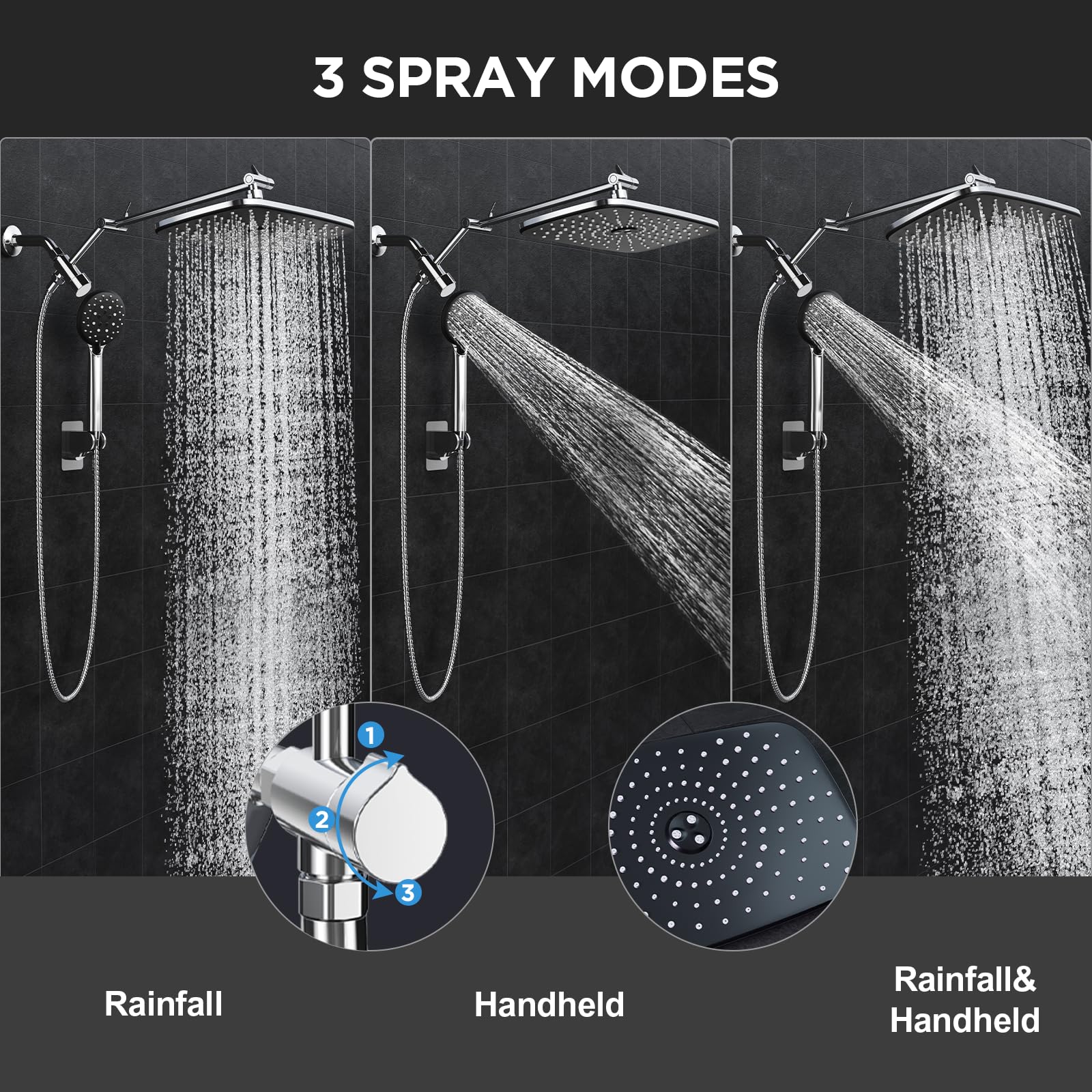 Veken handheld spray offers multi-mode options for hair rinsing and pet baths.