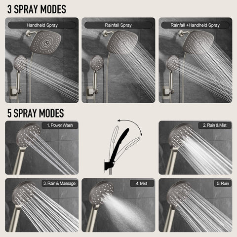 Veken power wash mode demonstrating deep-cleaning capability on tiles and tubs.