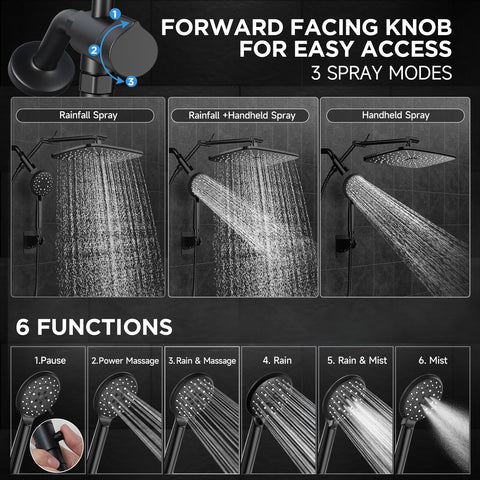 Veken handheld spray with six modes for targeted cleaning