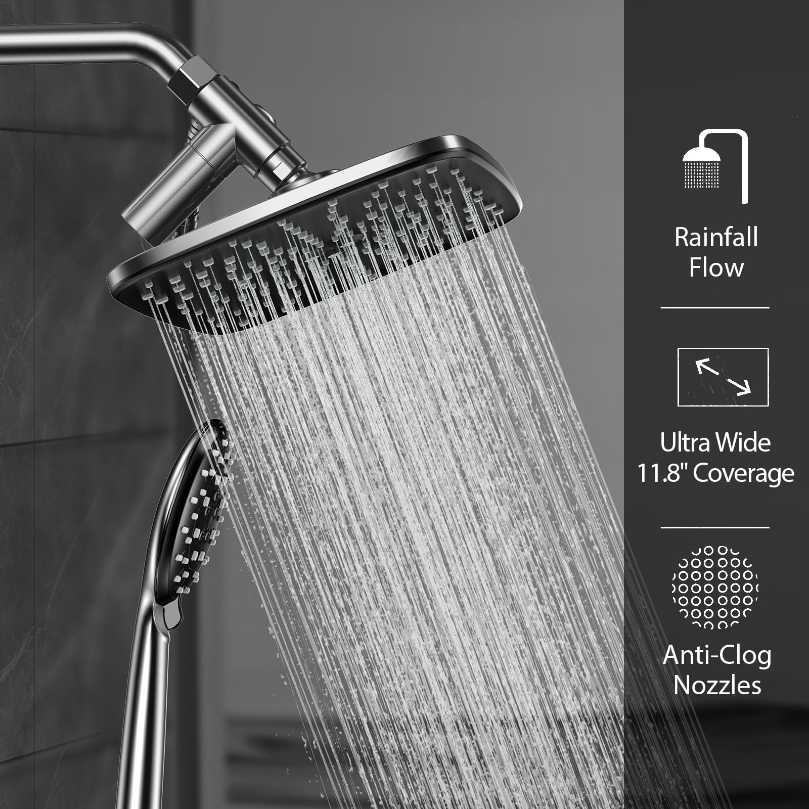 Veken tool free installation enables quick upgrades to your shower setup