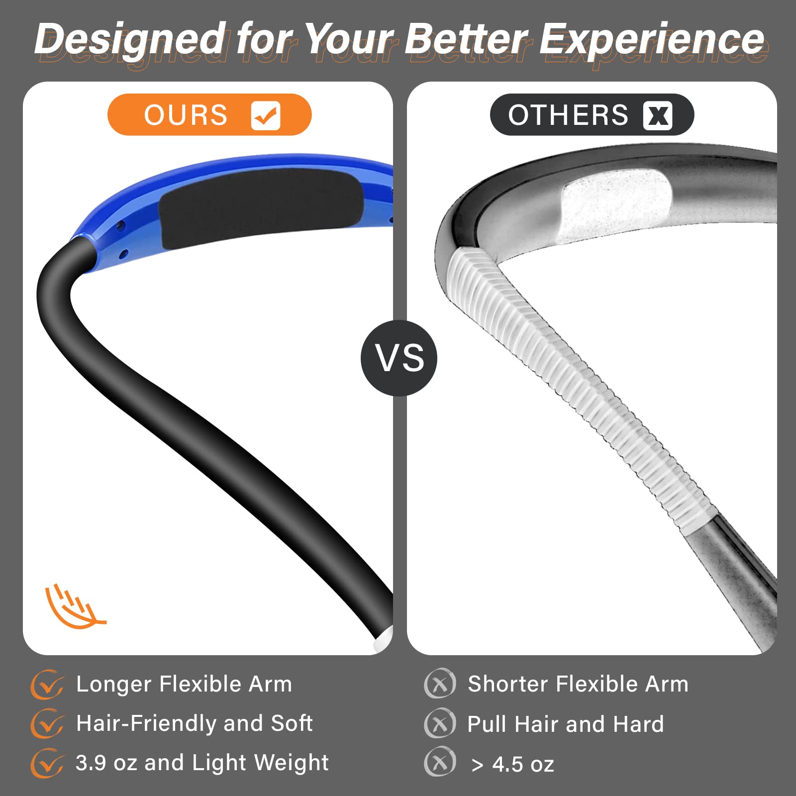Vekkia lightweight reading lamp ideal for travel and cozy sessions