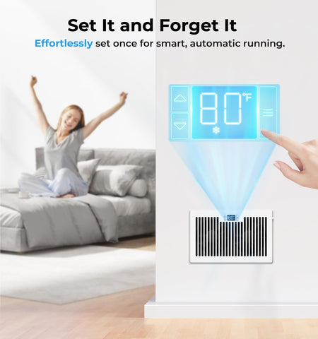 VELLEE 10-speed settings dial offers customizable airflow.