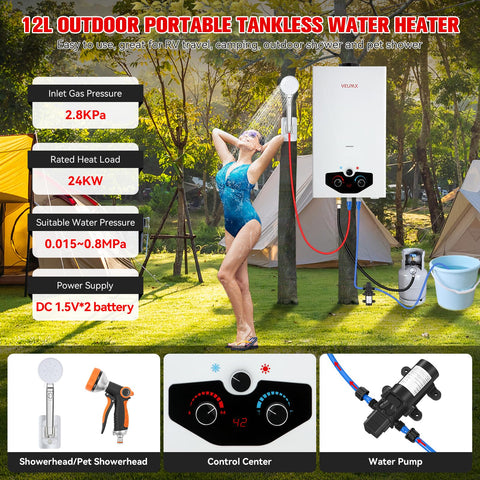Velpax portable outdoor design with folding handles for easy transport.