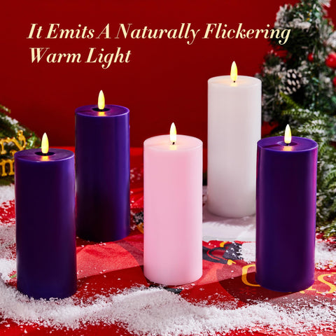 Velsyn advent candle wreath display enhances holiday setup