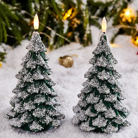 Velsyn snow finish candles brighten mantels and fireplaces with subtle glow.