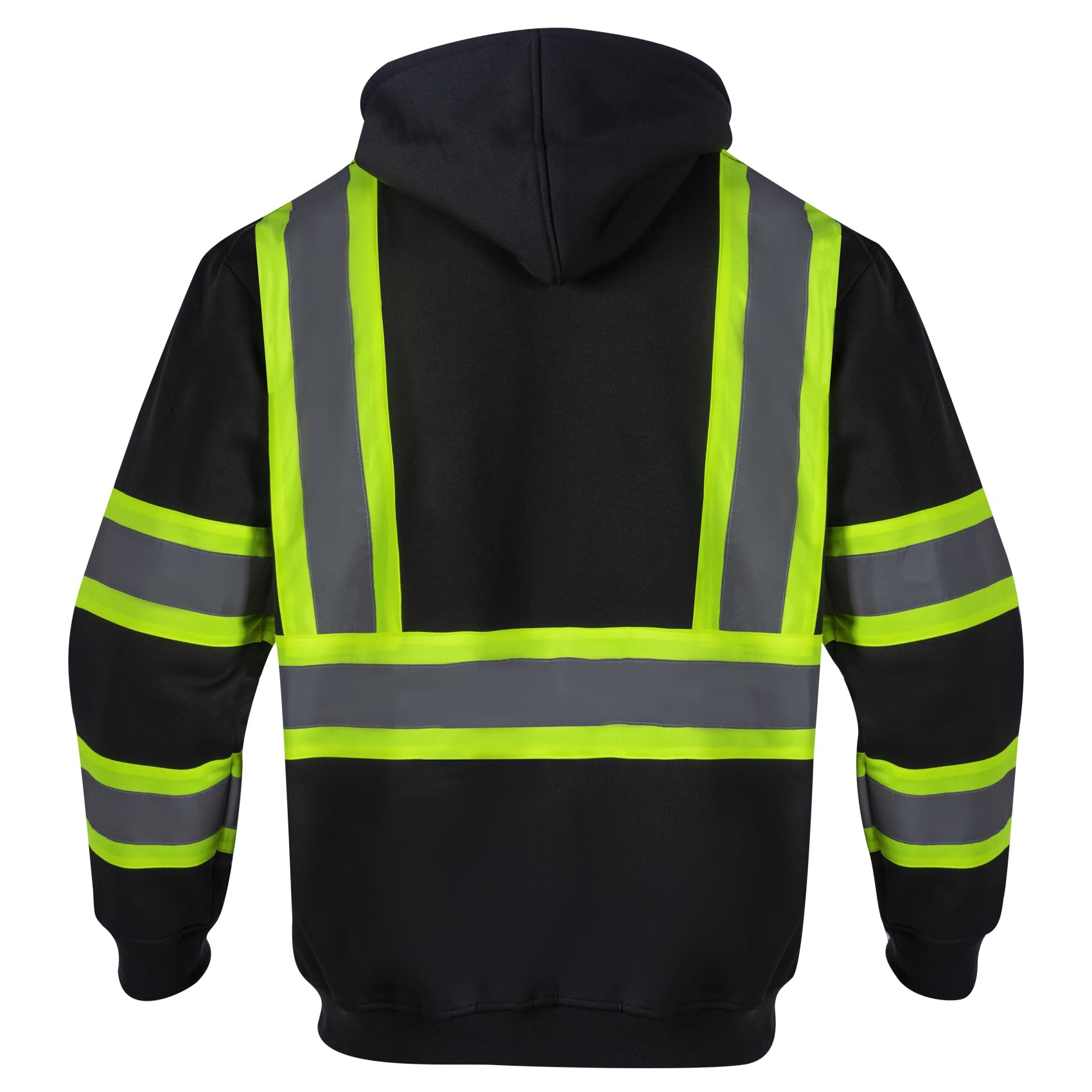 VENDACE high visibility hoodie with detachable hood for weather adaptability