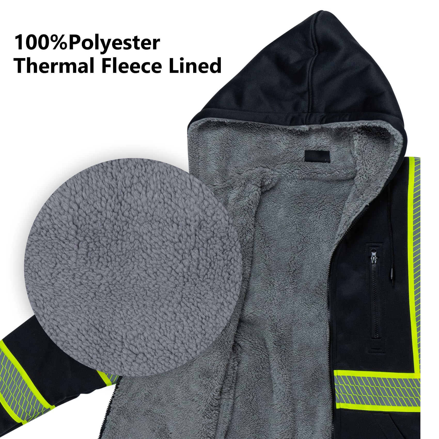 VENDACE reflective stripes in back pattern to boost visibility in dim environments