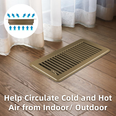 VE NI SCC metal vent for commercial spaces blends with flooring.