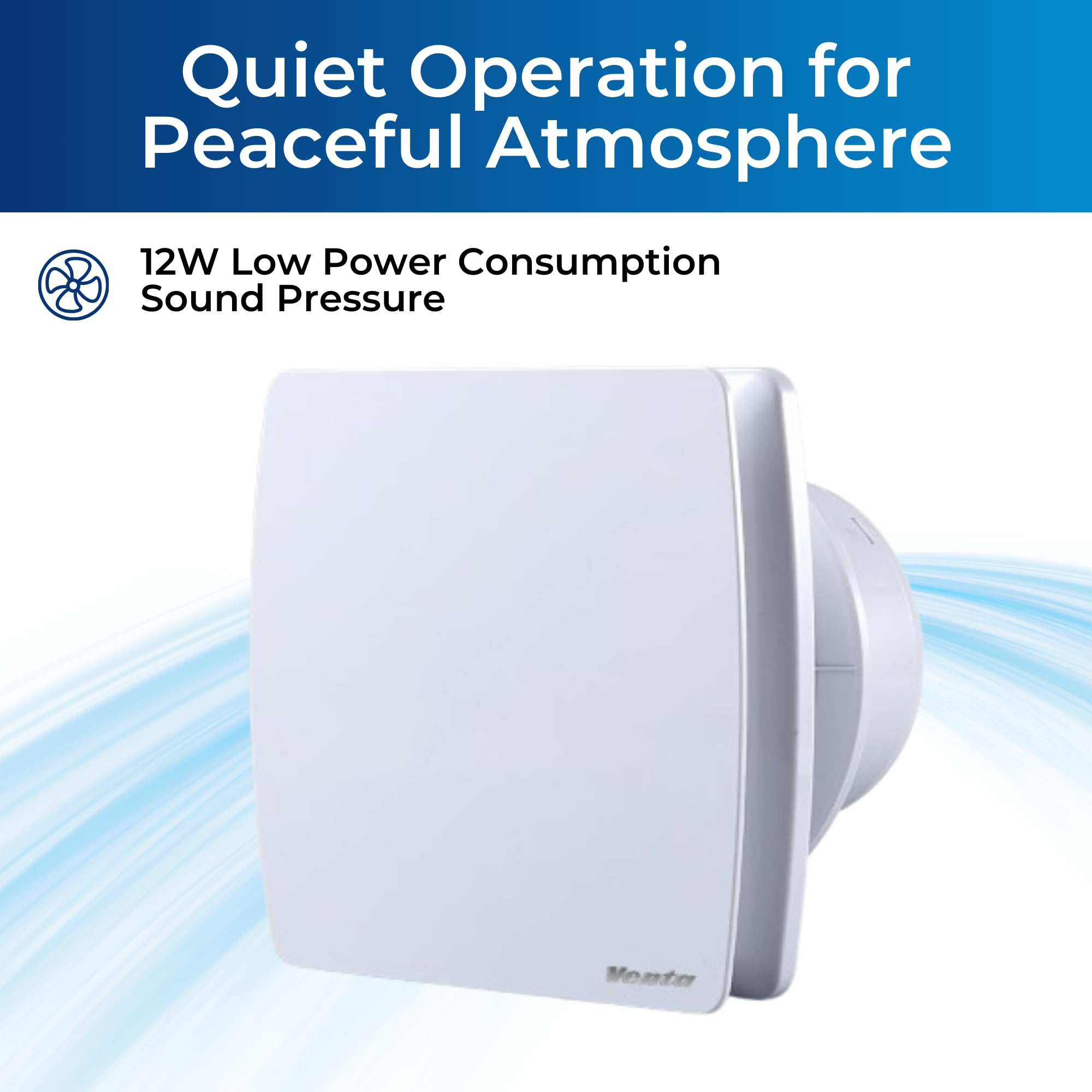 Venta Marketing anti-backflow design keeps indoor air fresh.