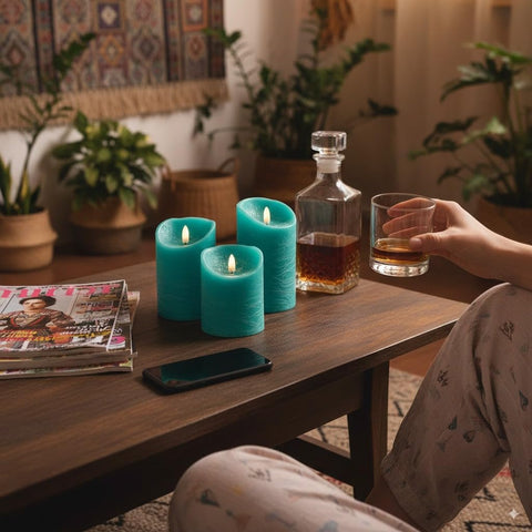 Venta remote timer feature candles for automated lighting