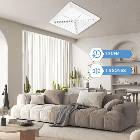 VENTECHLATION quiet bathroom fan 2.0 sones for peaceful spaces
