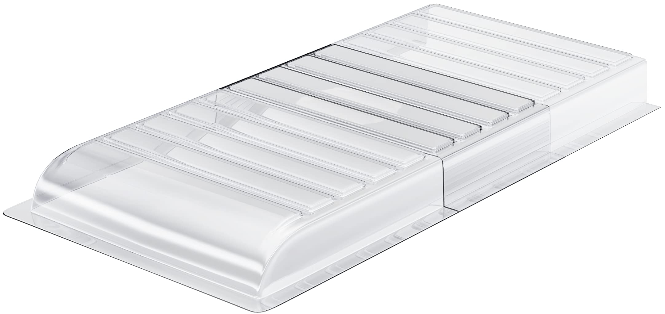Ventilaider Air Vent Extender includes double-sided tape for carpet and floor attachment.