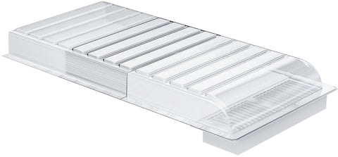 Ventilaider Air Vent Extender extended to 30 inches increases airflow reach.