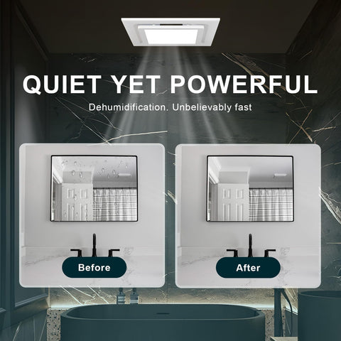 Ventiri easy-installation bathroom fan suited for quick upgrades.