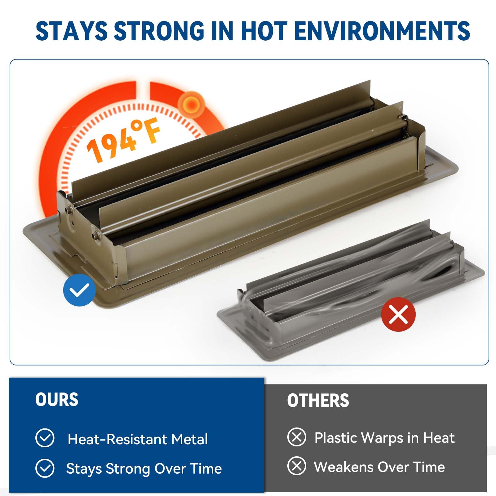 Ventyun 4x12 brown floor register cover in use