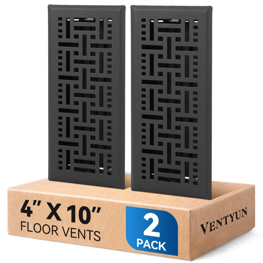 Ventyun floor register curved edge protects floors in busy homes